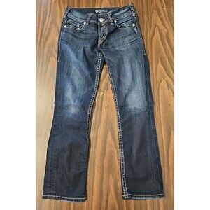 Silver Jeans Co. Suki Capri Size 25 Dark Wash Denim Jeans Womens Stretch G1